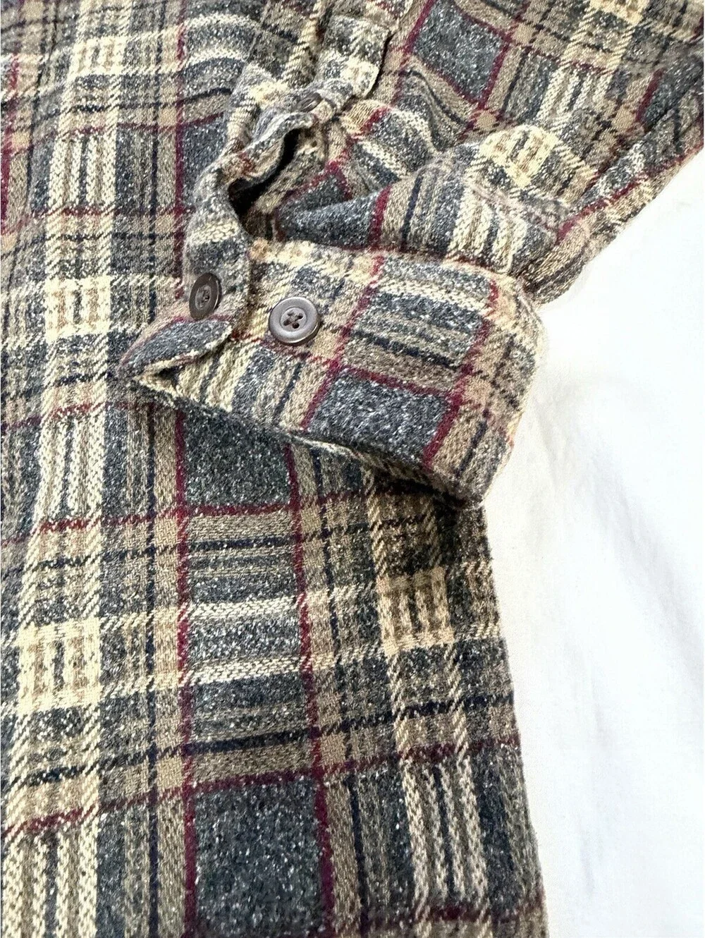 Banana Republic Cabinwear Men’s XL Plaid Flannel Shirt Heavyweight Outdoor
